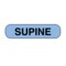 Nevs Information Labels - Supine 5/16" x 1-1/4" Blue w/Black X-3826 - alternate 1